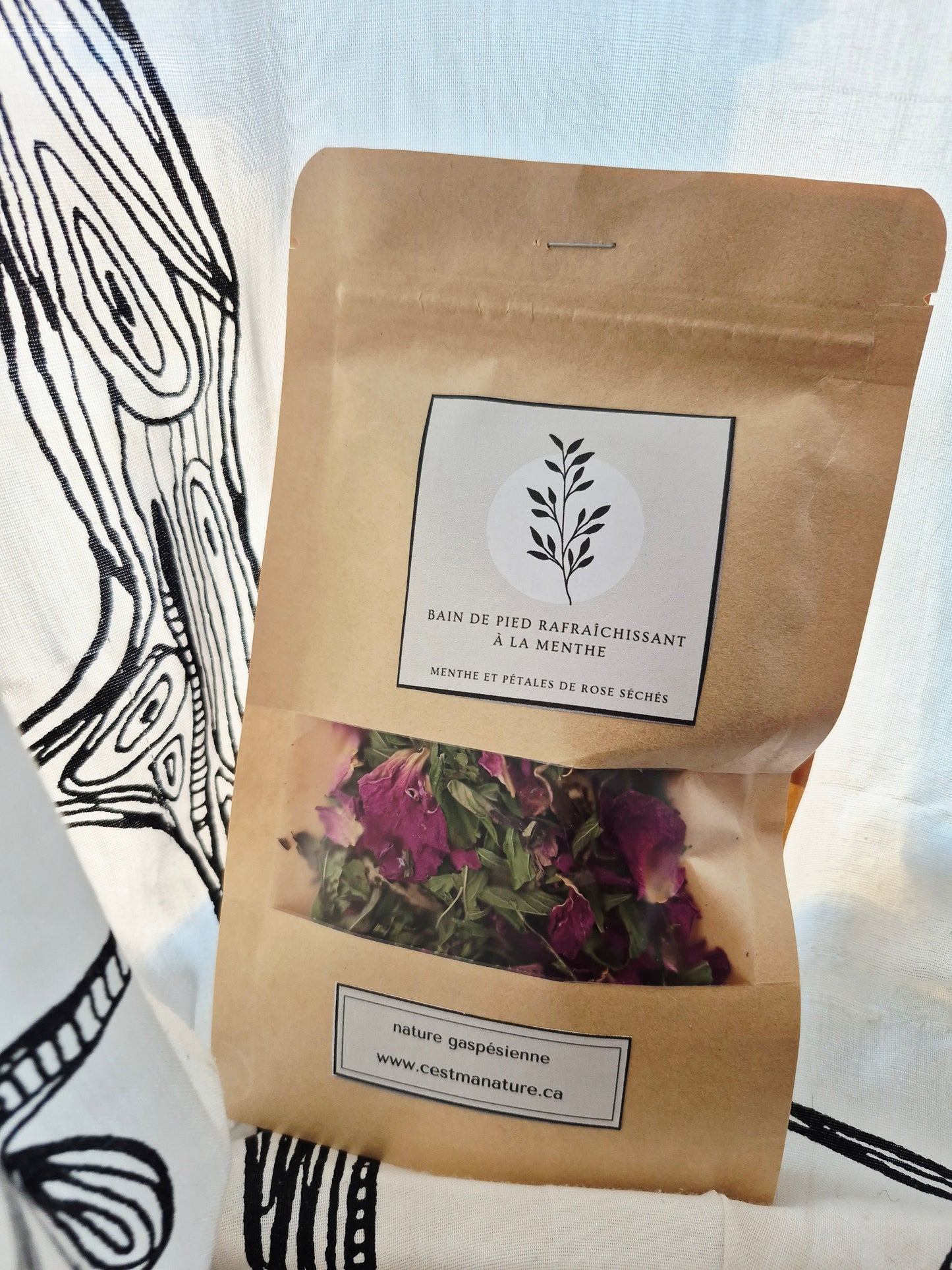 Bain de pied rose & menthe