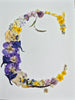 Lettre florale C