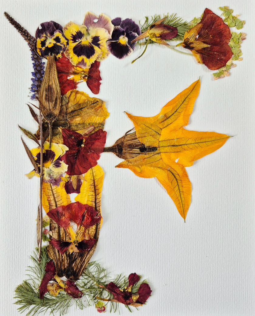 Lettre florale F
