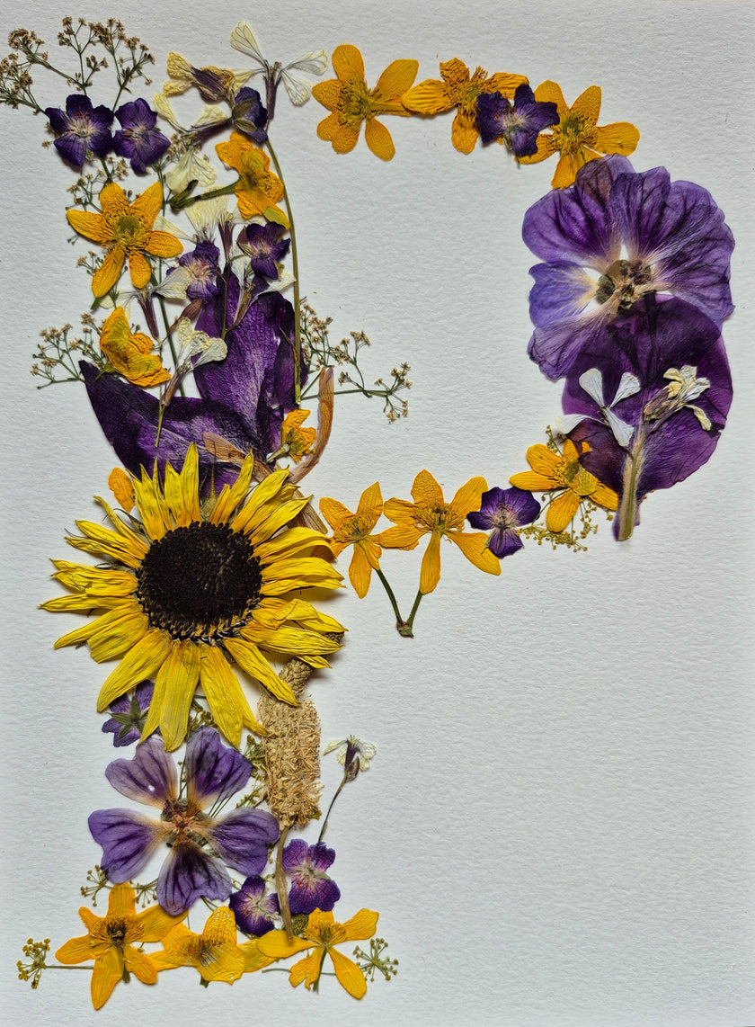 Lettre florale P