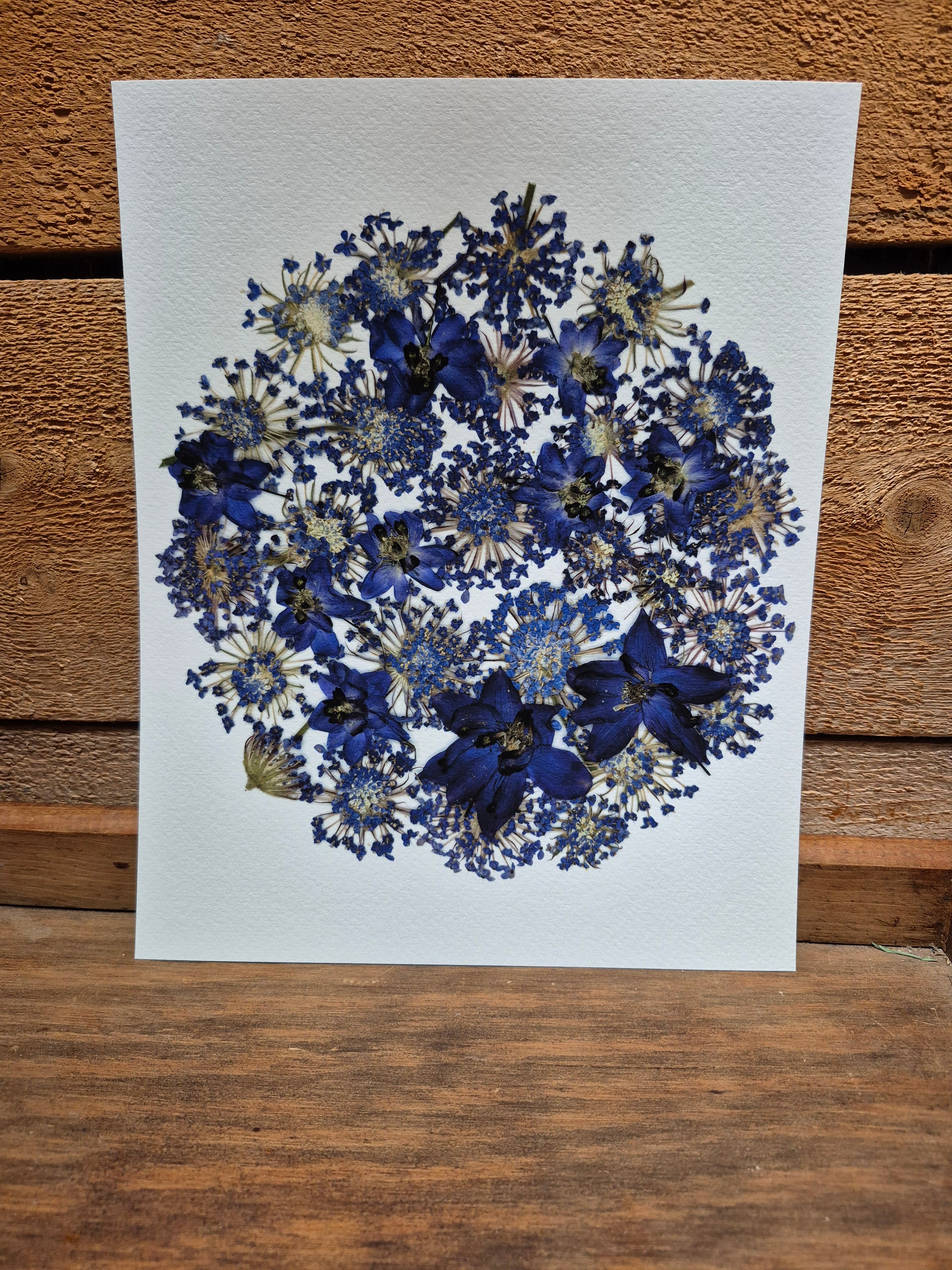 Oeuvre florale - Lune bleue