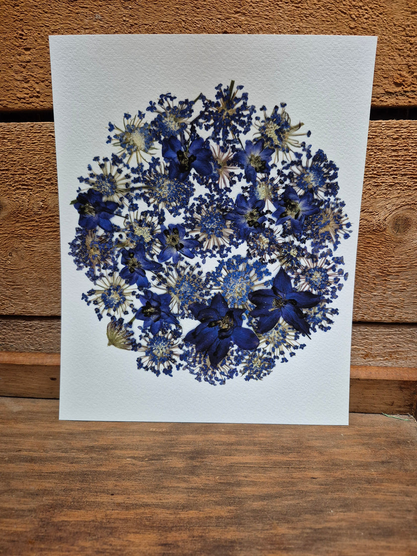 Oeuvre florale - Lune bleue