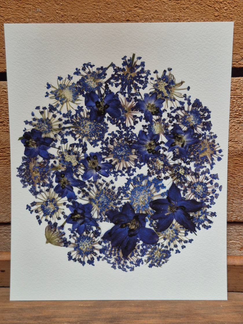 Oeuvre florale - Lune bleue