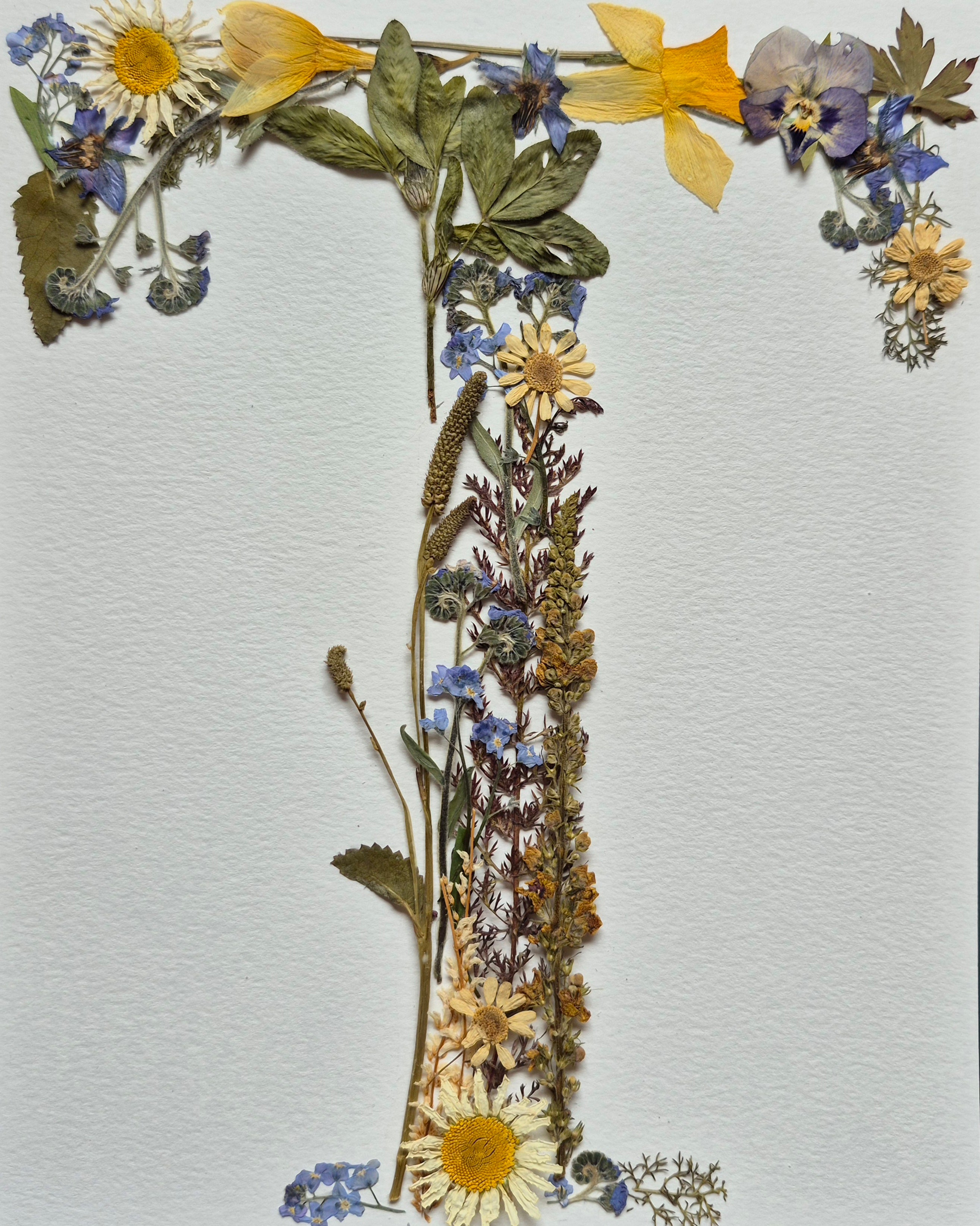 Lettre florale T