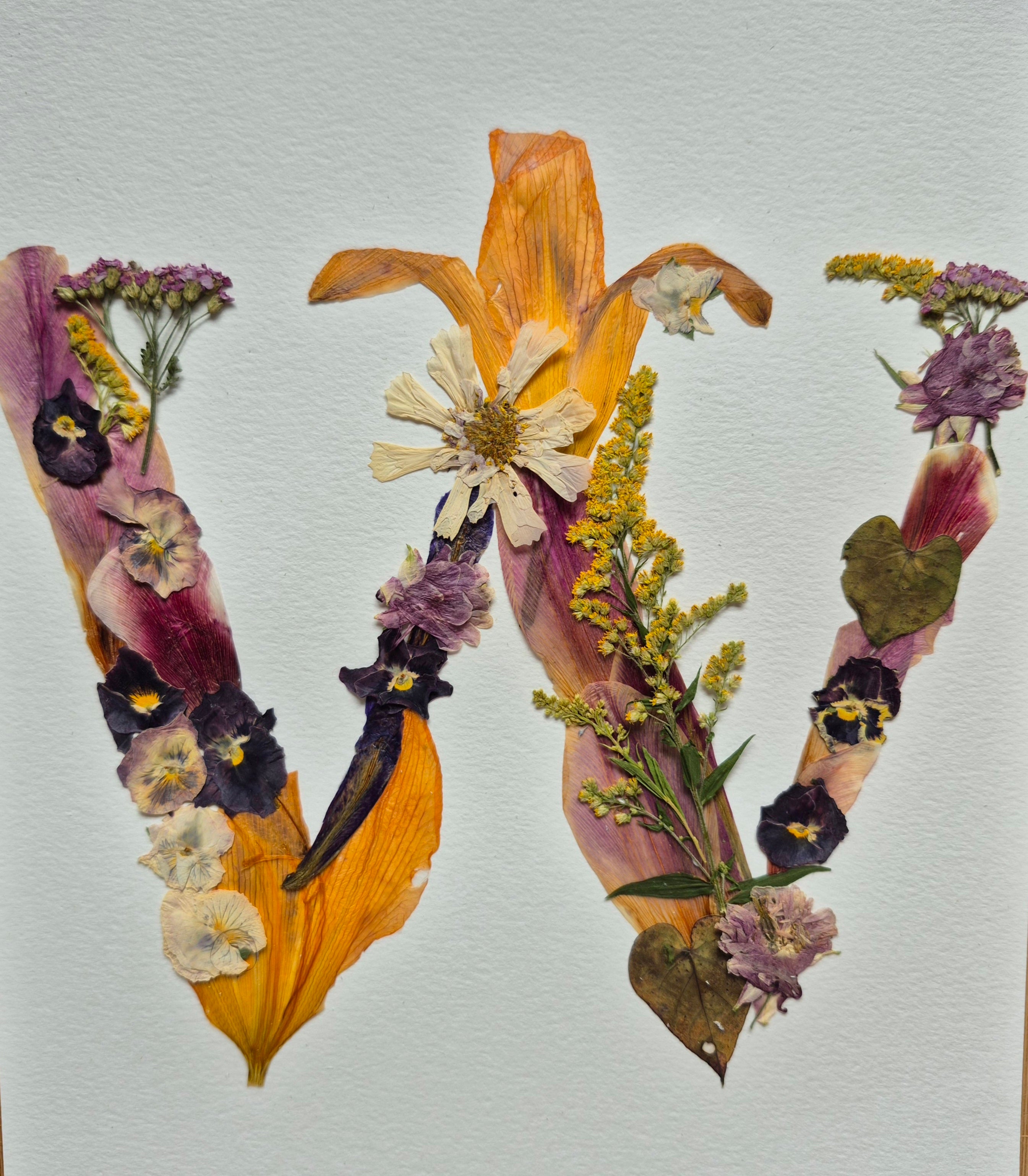 Lettre florale W