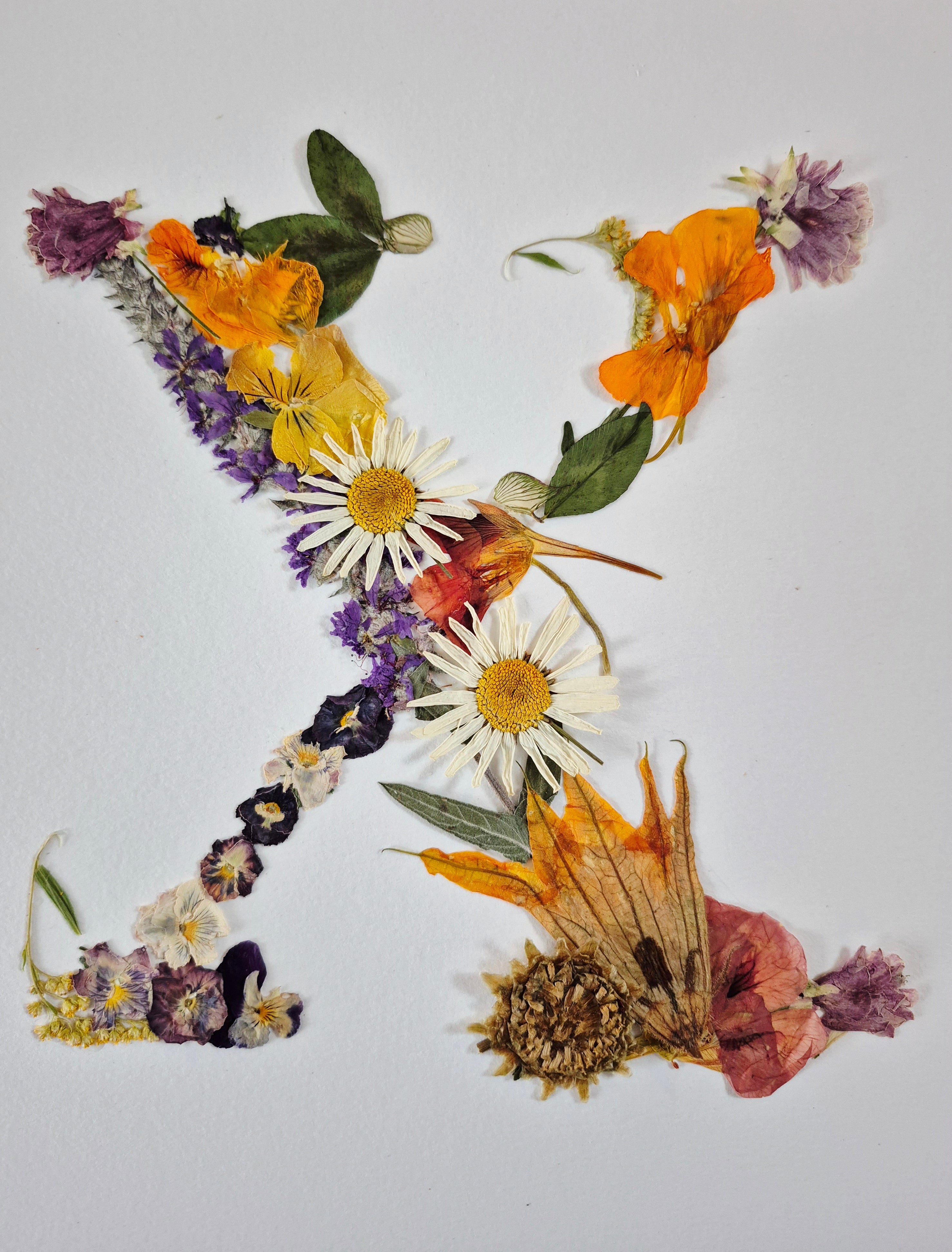 Lettre florale X