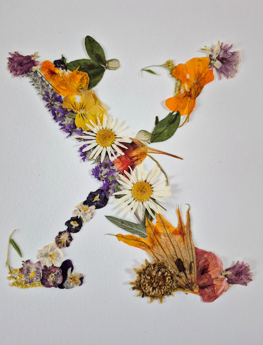 Lettre florale X