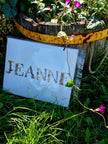 Oeuvre florale - Prénom personnalisé lettres florales