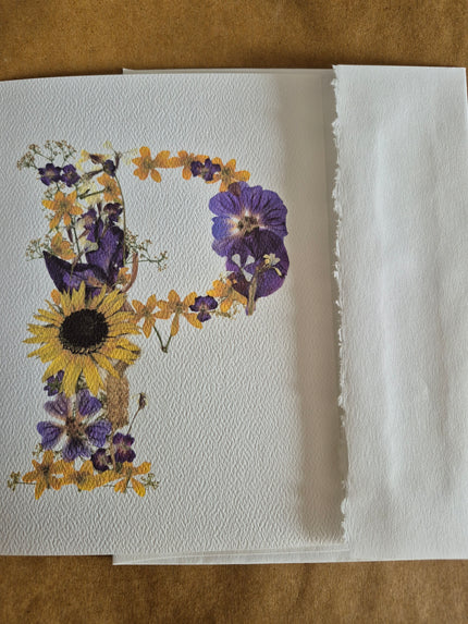 Lettre florale P