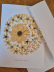 Le Coffret lunaire- Carte artistique florale – Lune du mois (5