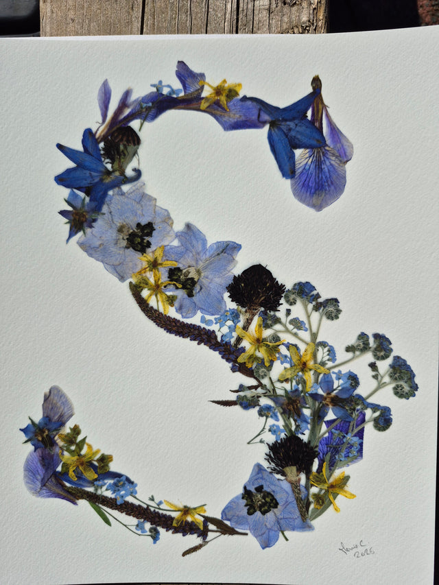Lettre florale S