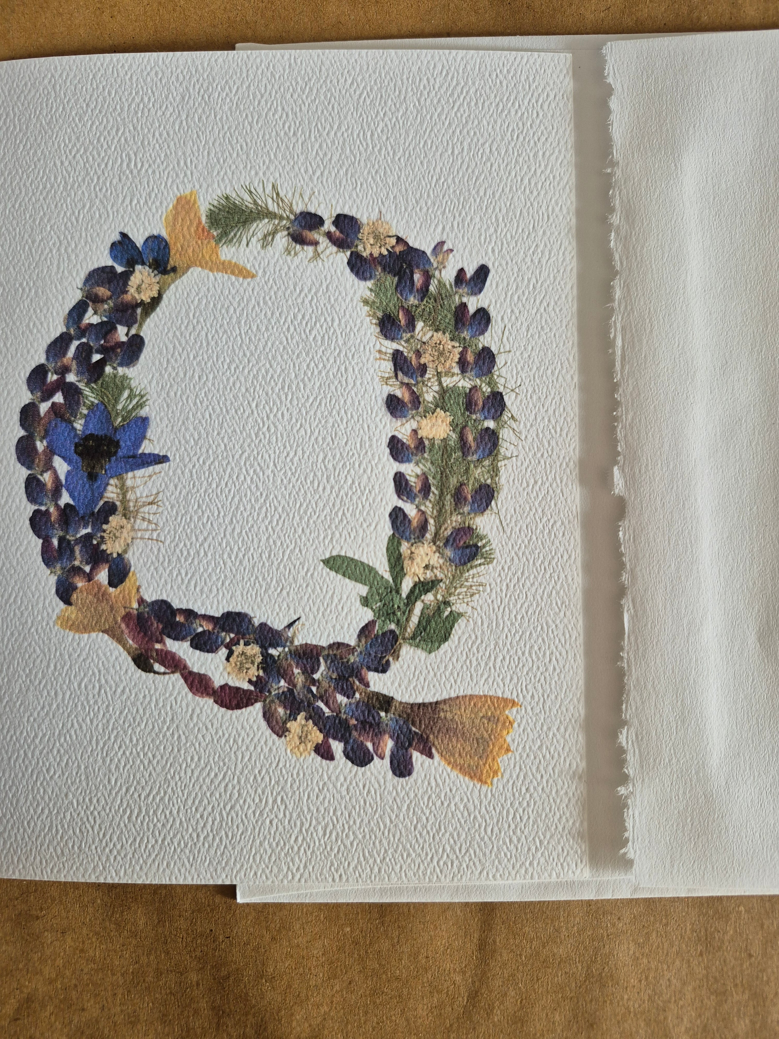 Lettre florale Q