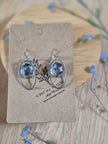 Boucles d'oreilles florales pendantes 