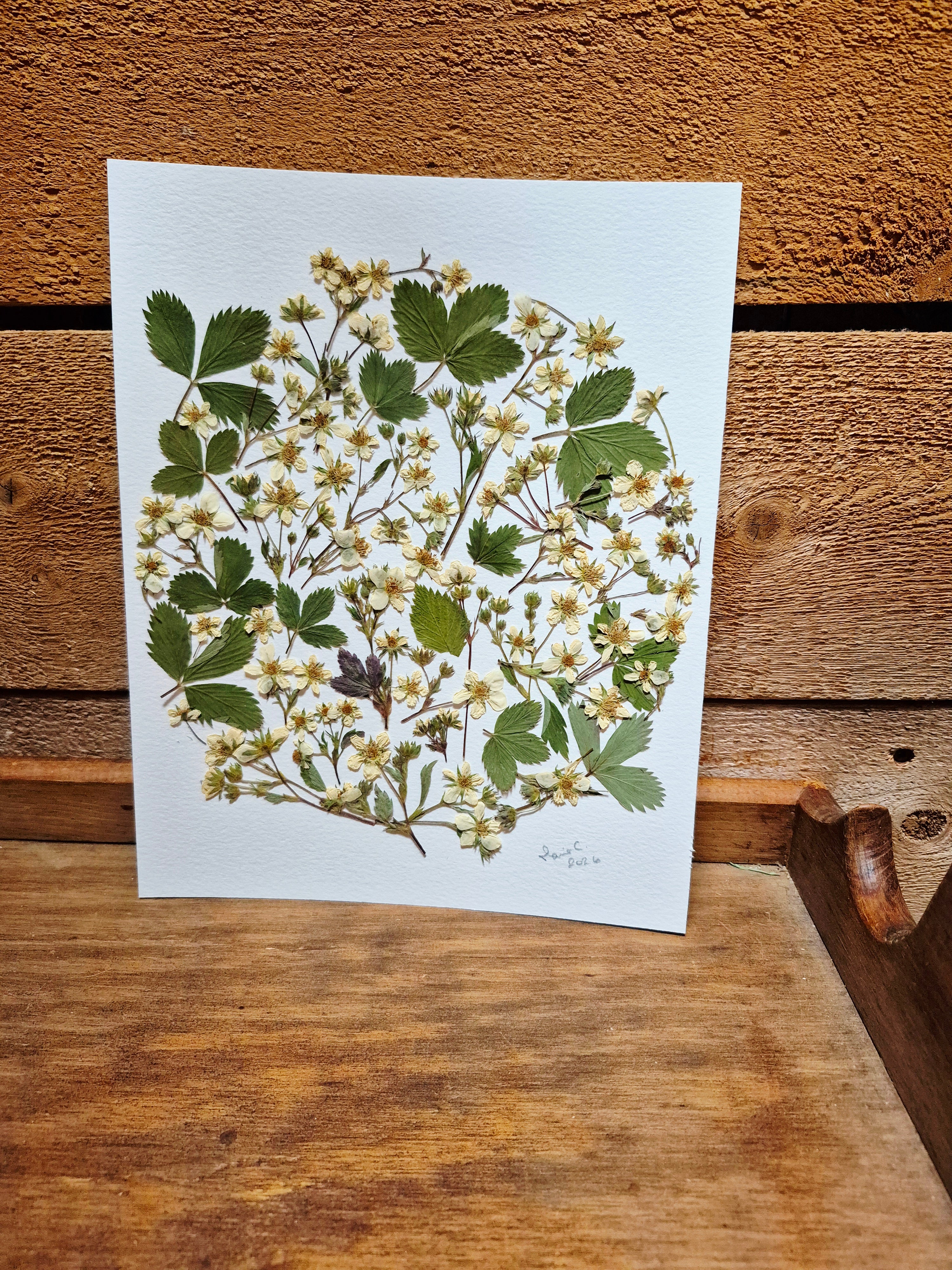 Oeuvre florale- Lune des fraises