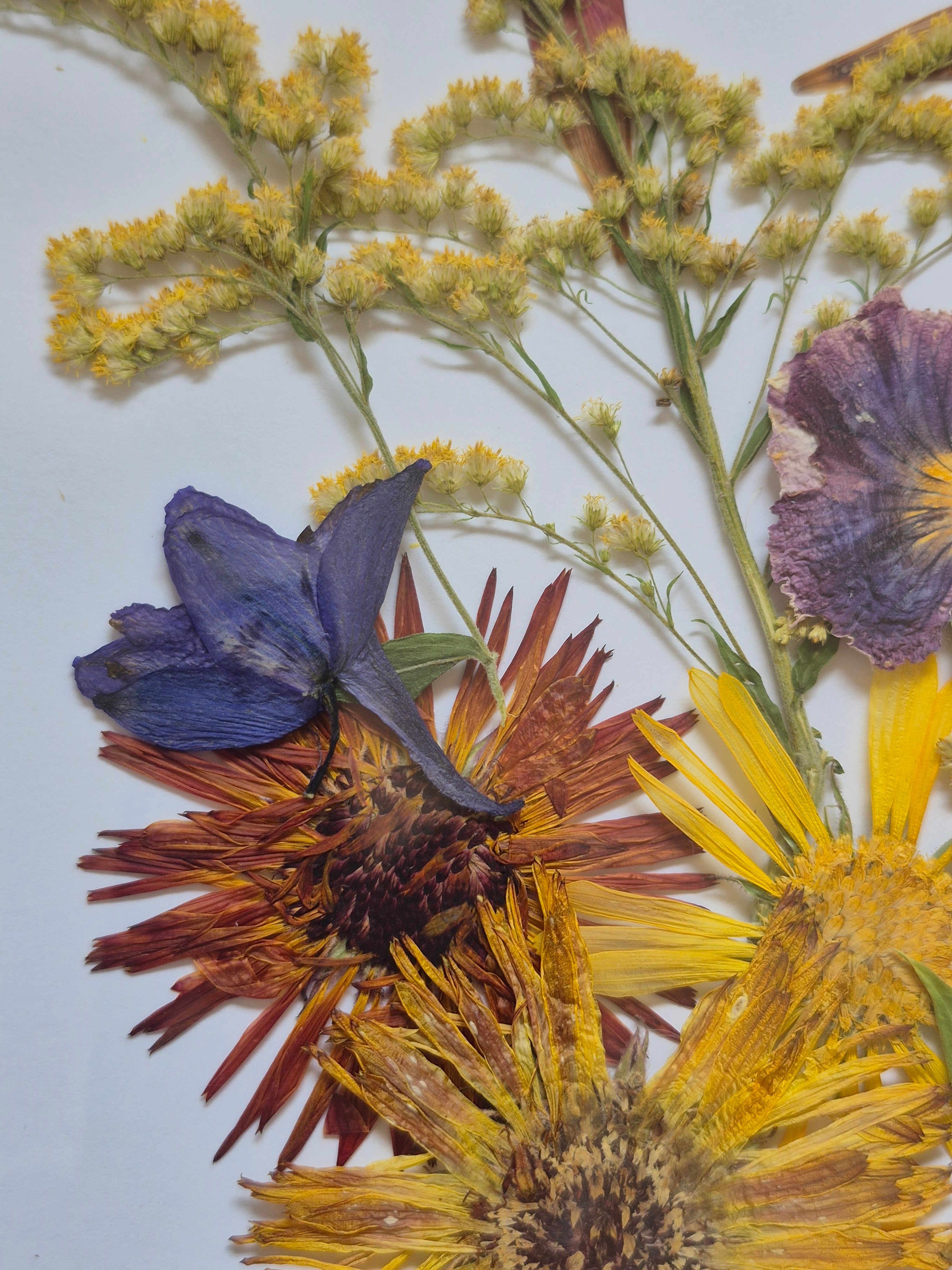 Sachets de fleurs pressées naturelles