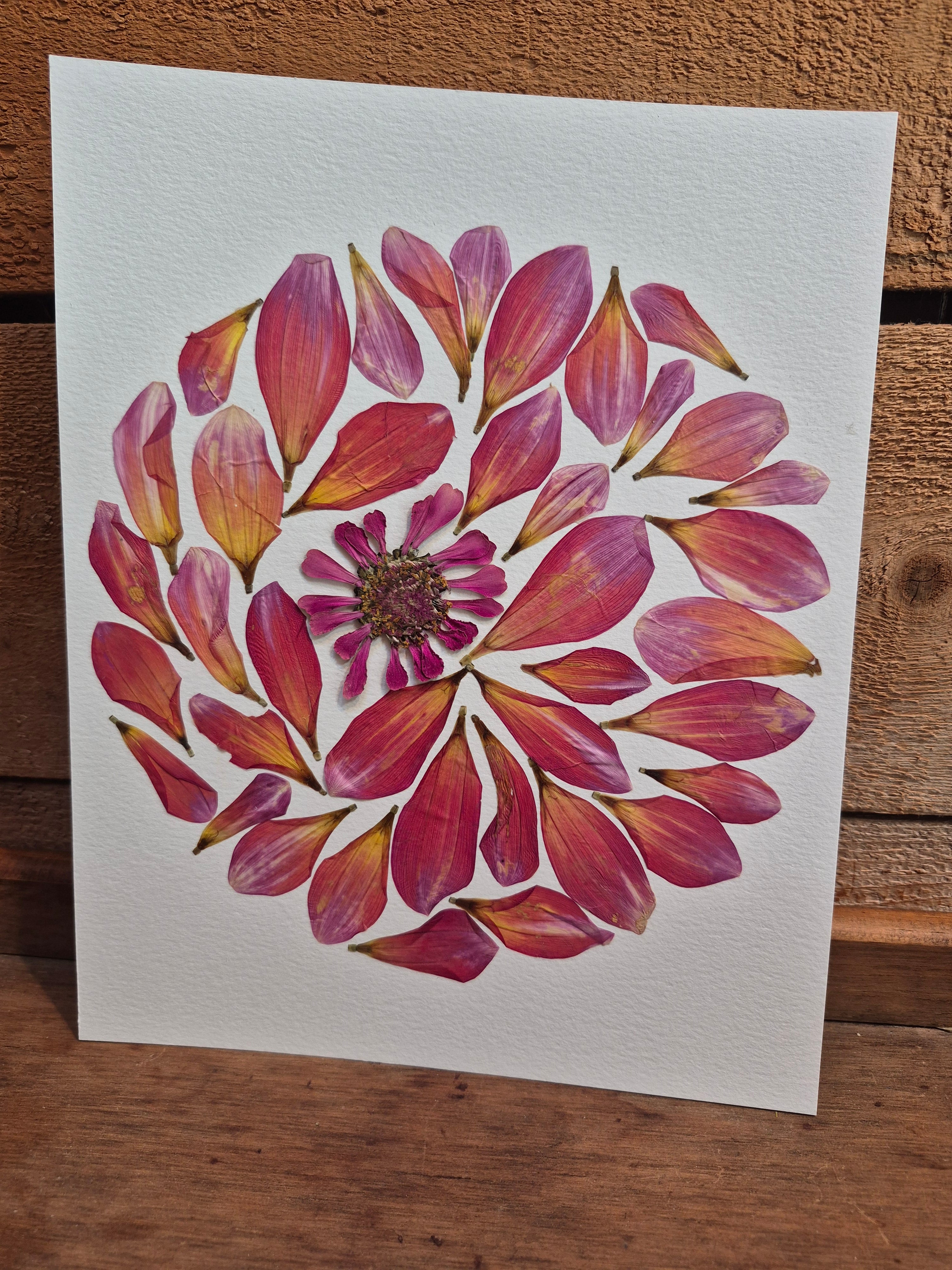 Oeuvre florale - Lune rose