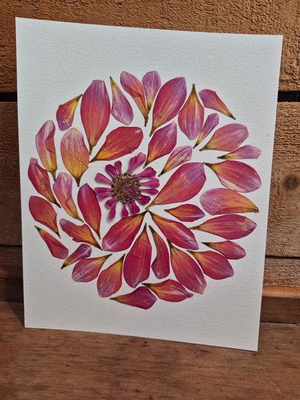 Oeuvre florale - Lune rose