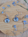 Boucles d'oreilles florales pendantes 