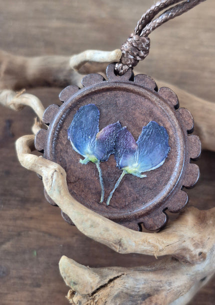 Collier de bois - Lupin