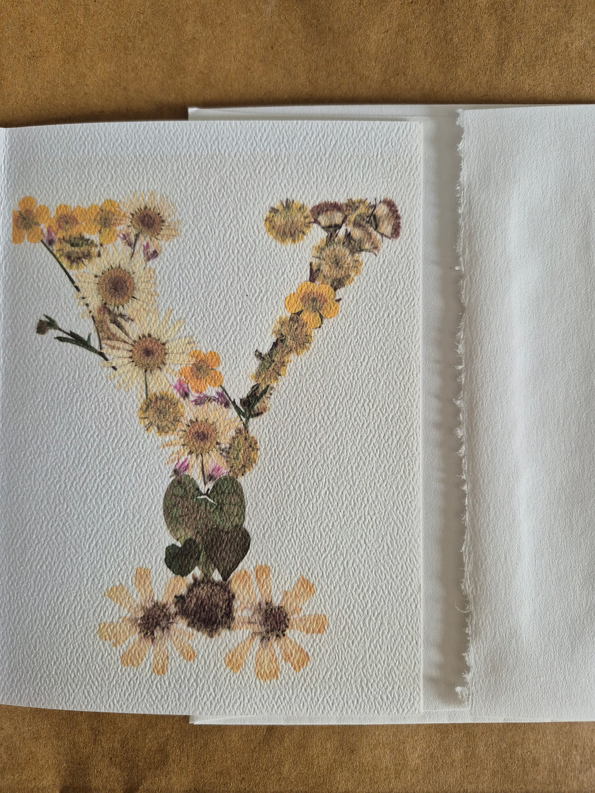 Lettre florale Y